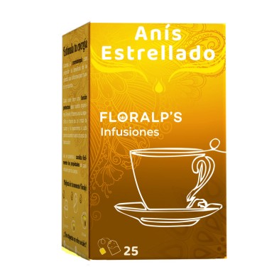 ANIS ESTRELLADO 25 bolsitas FLORALP´S NATURA