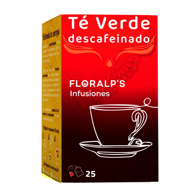 TE VERDE DESCAFEINADO 25 sobres FLORALP´S NATURA