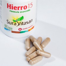HIERRO 15 90 cápsulas SURAVITASAN