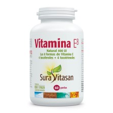VITAMINA E8  natural 400 U.I. con tocoferoles 60 perlas SURAVITASAN