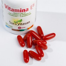 VITAMINA E8  natural 400 U.I. con tocoferoles 60 perlas SURAVITASAN
