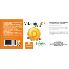 VITAMINA D3 2,000UI 60 Comprimidos Masticables HERDIBEL
