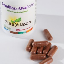 SEMILLA DE UVA FORTE 500 mg. 60 capsulas SURAVITASAN