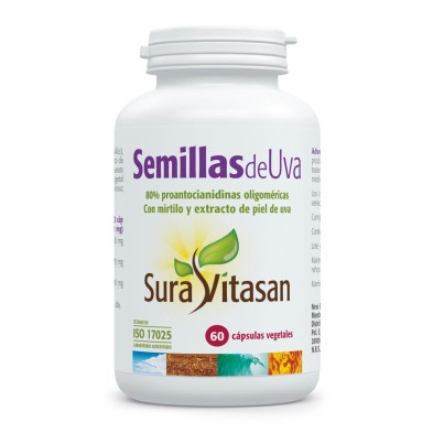 SEMILLAS DE UVA O.P.C. 80% proantocianidinas 60 caps. SURAVITASAN