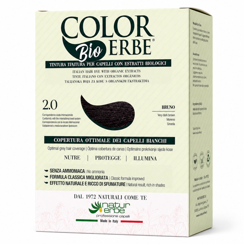 TINTE BIO CLASICO MEJORADO Nº 2.0  MARRON NATUR ERBE