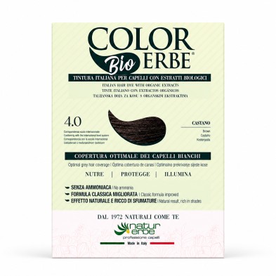 TINTE BIO CLASICO MEJORADO Nº 4.0  CASTAÑO NATUR ERBE