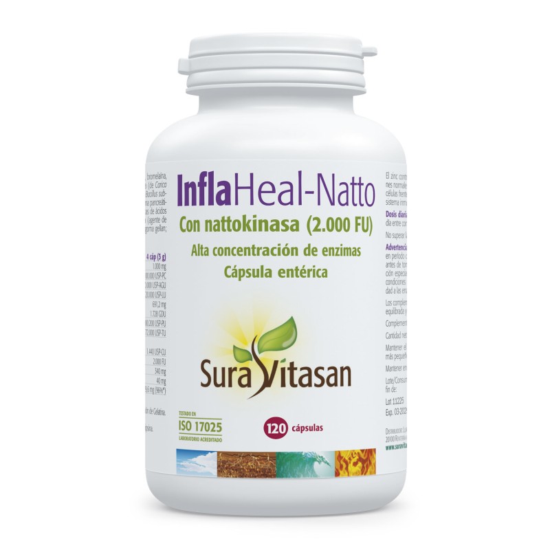 INFLA HEAL NATTO 120 caps. SURAVITASAN