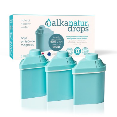 PACK 3 FILTROS BAJA EMISION MAGNESIO ALKANATUR DROPS