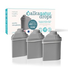 PACK 3 FILTROS ZEOLITA CLINOPTILOLITA ALKANATUR DROPS