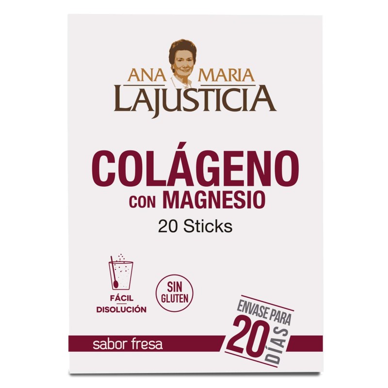 COLAGENO CON MAGNESIO  20 sticks ANA Mª LAJUSTICIA