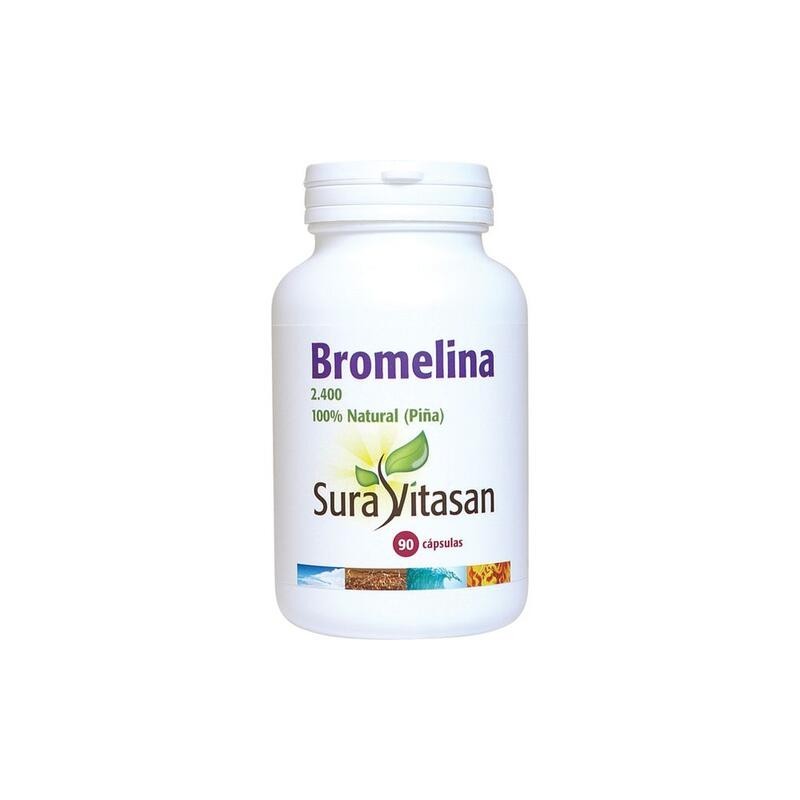 BROMELINA 2.400    500 mg. 90 capsulas SURAVITASAN