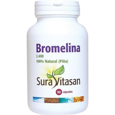 BROMELINA 2.400    500 mg. 90 capsulas SURAVITASAN