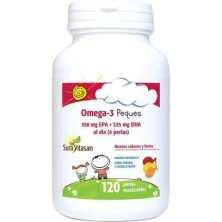 OMEGA 3 PEQUES (limon, naranja y grosella) 120 perlas SURAVITASAN