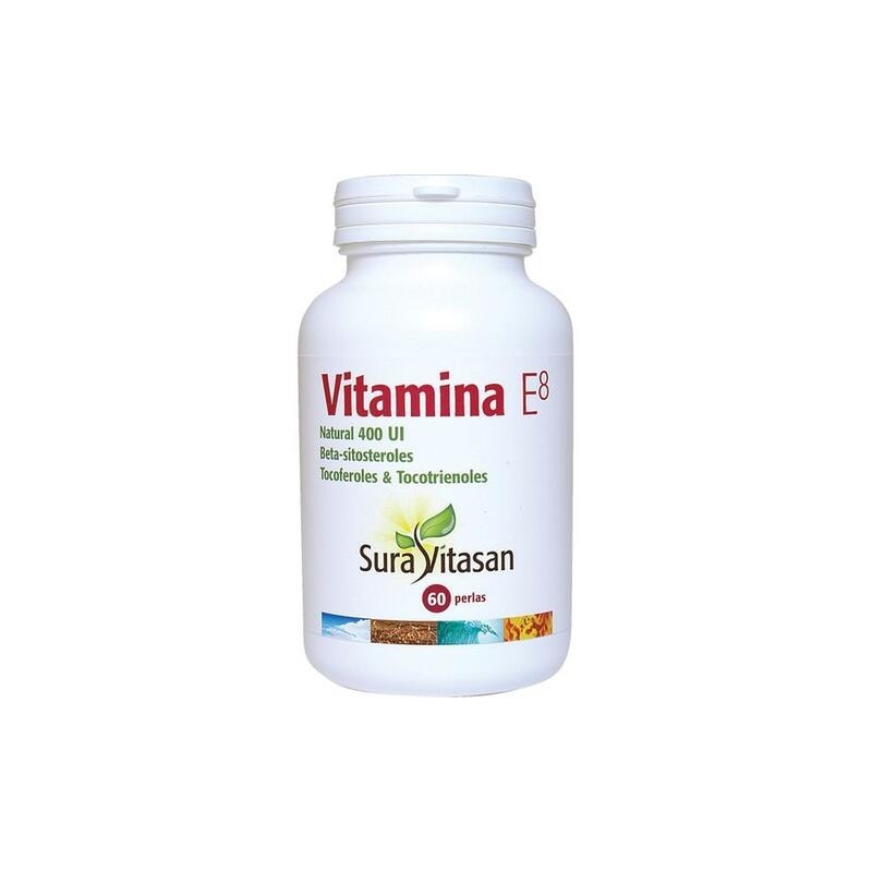 VITAMINA E8  natural 400 U.I. con tocoferoles 60 perlas SURAVITASAN