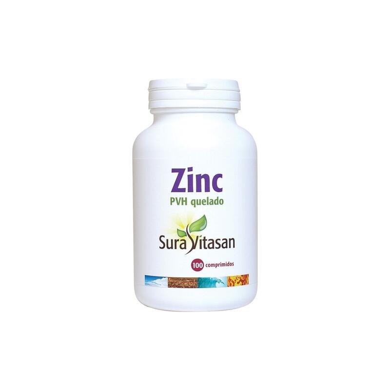 ZINC PVH QUELADO 25 mg. 100  cápsulas SURAVITASAN