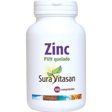 ZINC PVH QUELADO 25 mg. 100  cápsulas SURAVITASAN