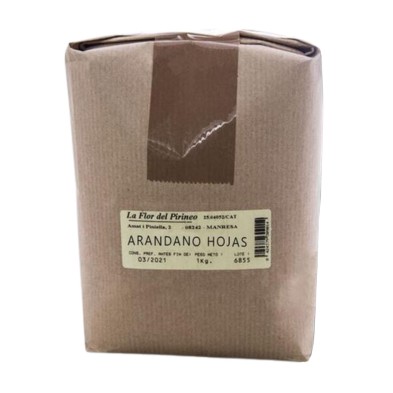 ARANDANO HOJAS 1 Kgr. LA FLOR DEL PIRINEO
