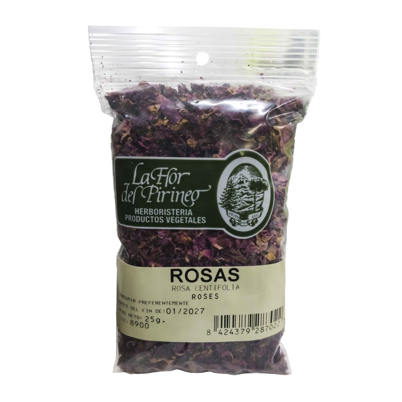 ROSAS PETALOS 25 gr. LA FLOR DEL PIRINEO