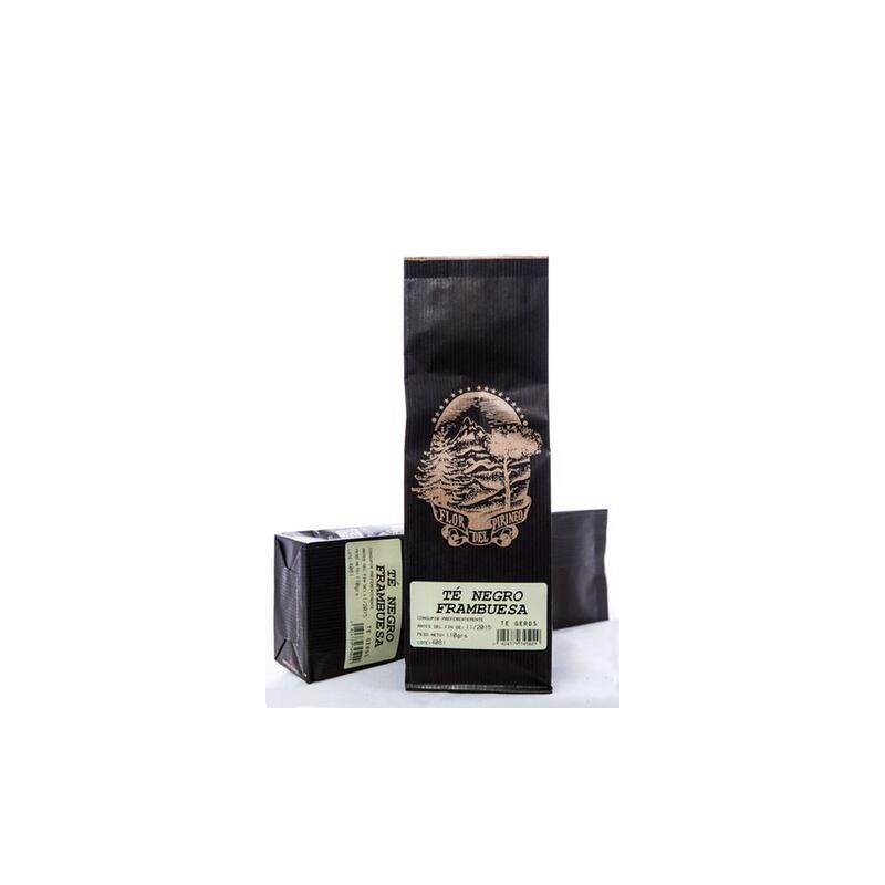 TÉ NEGRO FRAMBUESA 100 gr. LA FLOR DEL PIRINEO