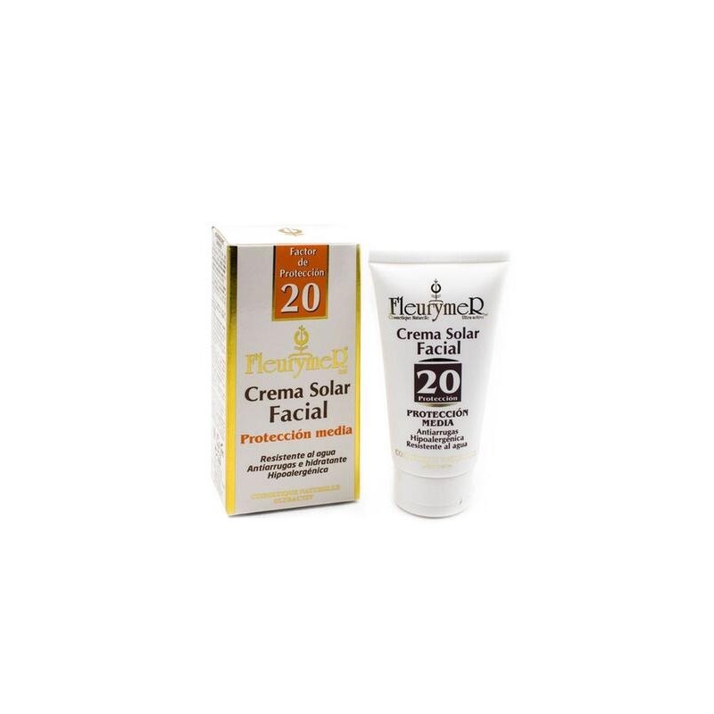 CREMA SOLAR FACIAL SPF-20  TUBO 80 ml. FLEURYMER