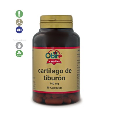 CARTILAGO DE TIBURÓN 740 mg. 90 caps. OBIRE