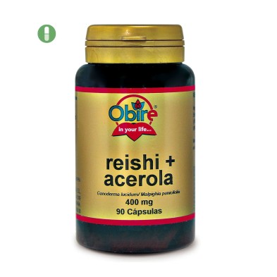 REISHI ( MICELIO ) & ACEROLA 400 mg. 90 caps. OBIRE