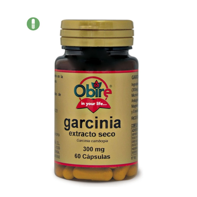 GARCINIA GAMBOGIA 300 mg. (EXT. SECO) 60 caps. OBIRE