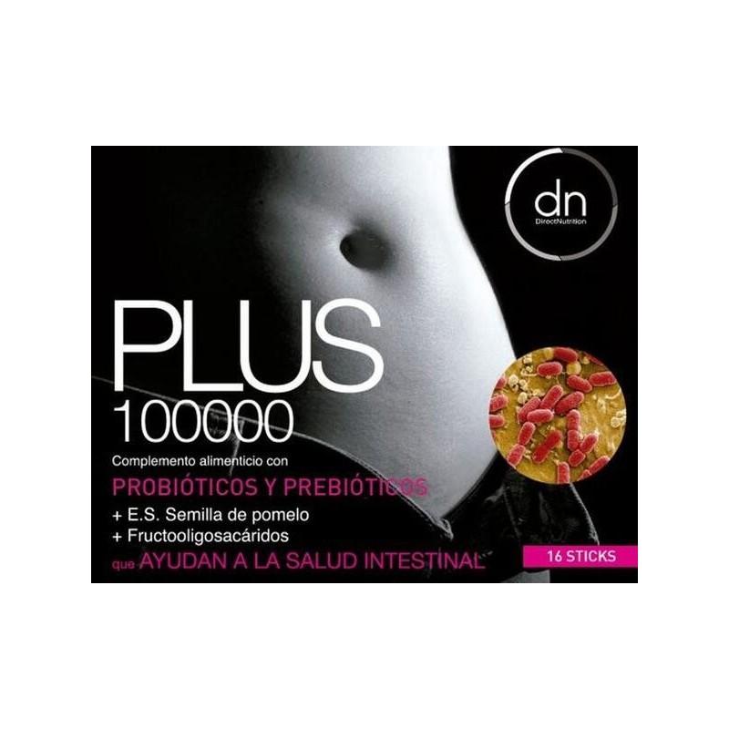 PLUS 100000 probiotics 16 sobres DIRECTNUTRITION