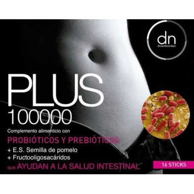 PLUS 100000 probiotics 16 sobres DIRECTNUTRITION