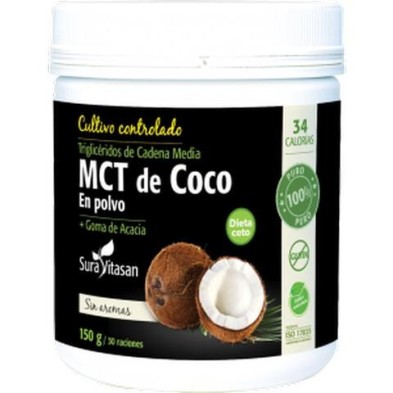 MCT DE COCO en polvo 150 gr. SURAVITASAN