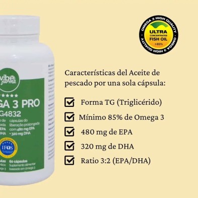 OMEGA 3 PRO 1000 mg. 120 perlas VIBEFARMA