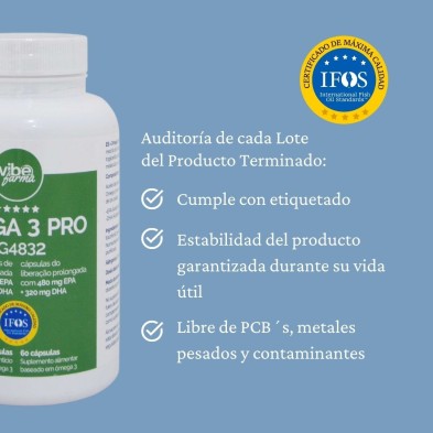 OMEGA 3 PRO 1000 mg. 60 perlas VIBEFARMA