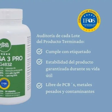 OMEGA 3 PRO 1000 mg. 120 perlas VIBEFARMA