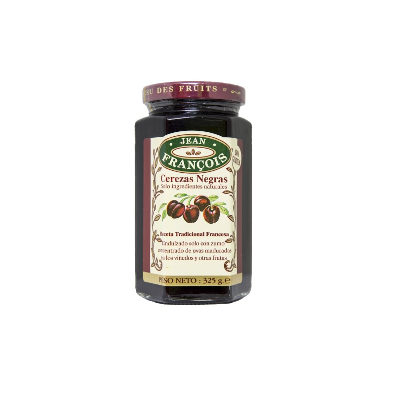 MERMELADA CEREZAS NEGRAS 325 gr. JEAN FRANCOIS