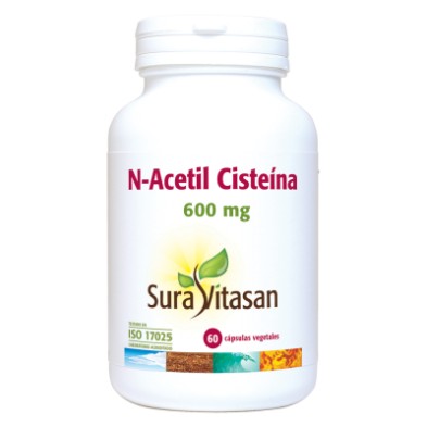 N-ACETIL-CISTEINA 600 mg. 60 caps. SURAVITASAN