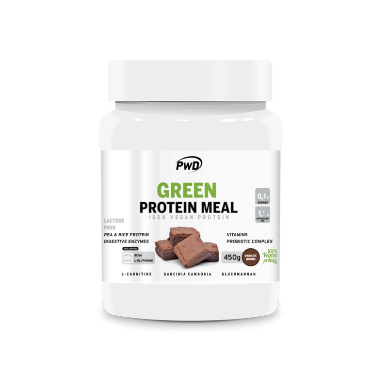 GREEN PROTEIN MEAL 450gr. CHOCOLATE BROWNIE PWD