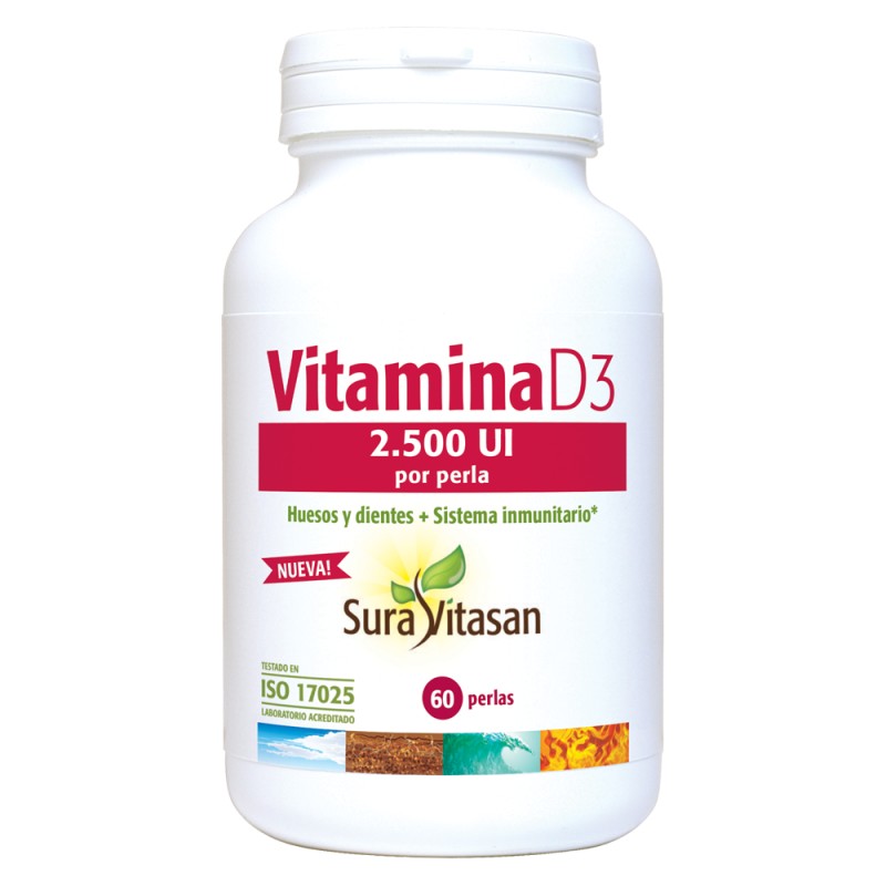 VITAMINA D3 2500 ui 60 perlas SURAVITASAN