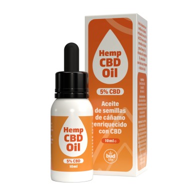 ACEITE CAÑAMO CBD 5 % - 10 ml. BUD LIFE