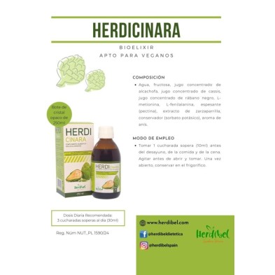 HERDICINARA Botella 250 ml. HERDIBEL