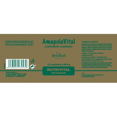 AMAPOLAVITAL 750mg 120 comp. HERDIBEL