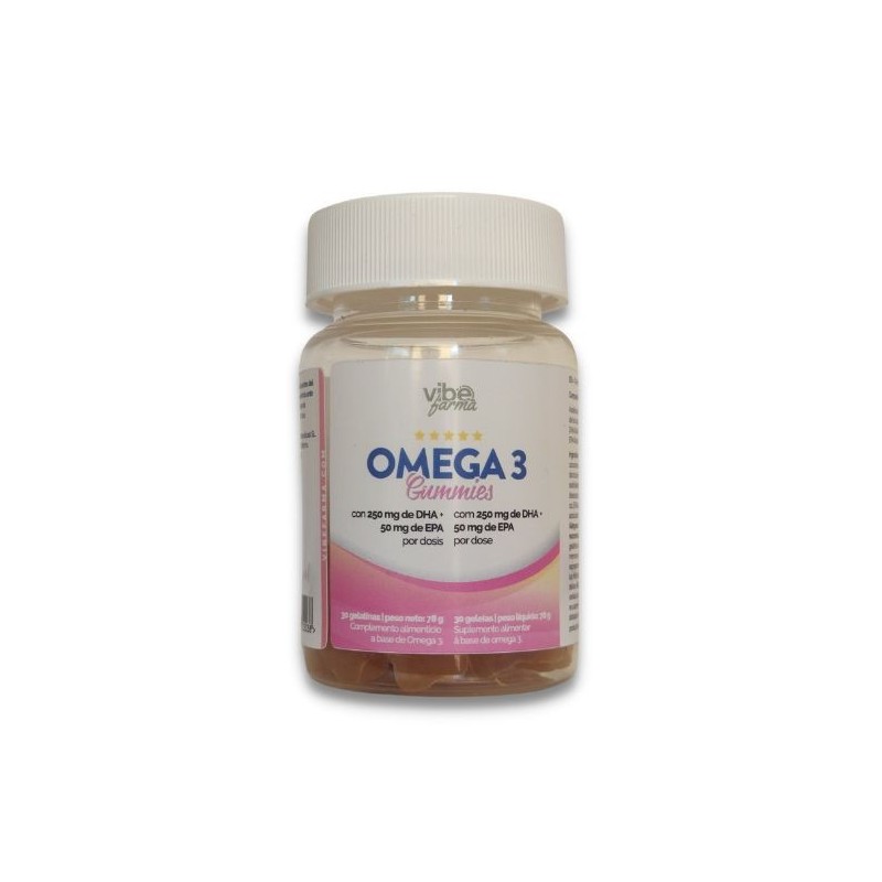 OMEGA 3 GUMMIES 30 gominolas VIBEFARMA