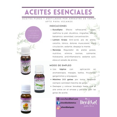 ACEITE ESENCIAL EUCALIPTO 10 ml. HERDIBEL