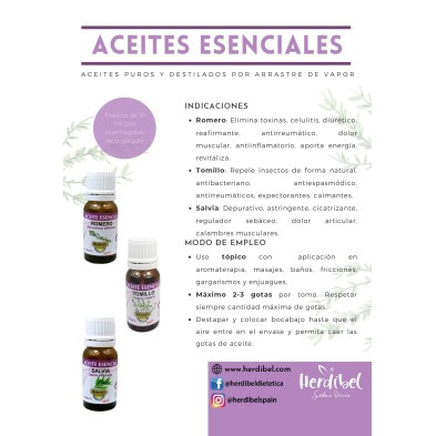 ACEITE ESENCIAL ROMERO 10 ml. HERDIBEL