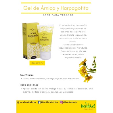 GEL DE ARNICA Y HARPAGOFITO 75 ml. MASASANA