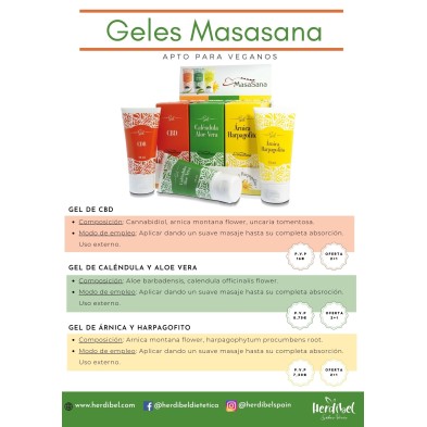 GEL DE ARNICA Y HARPAGOFITO 75 ml. MASASANA