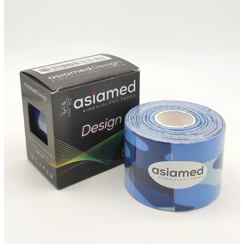 DESINGTAPE KINESIOLOGICO - Camuflaje azul ASIAMED