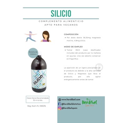 SILICIO BIODISPONIBLE (silicio+magnesio) 1 L. HERDIBEL