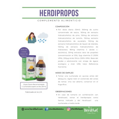 HERDIPROPOS Botella 250 ml. HERDIBEL