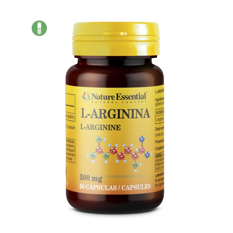 L-ARGININA 500 mg. 50 caps. NATURE ESSENTIAL