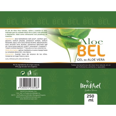 ALOEBEL gel aloe 250 ml. HERDIBEL